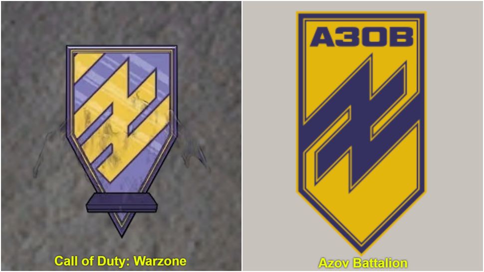 На логотипе ЧВК "Химера" в Warzone используется тот же знак, что и на эмблеме полка Национальной гвардии Украины